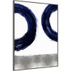 Amanti Art 32" x 42" Gravitate Blue II by Ellie Roberts Framed Canvas Wall Art Print: Modern Style, Polystyrene Frame, Lithograph Medium - 2 of 4