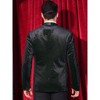 Lars Amadeus Men's Shawl Lapel One Button Wedding Rhinestone Sparkly Velvet Blazer - 3 of 4