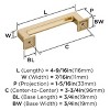 Amerock Lintel Pull for Cabinets, Drawers, and Furniture - 4 of 4