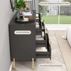 Sideboard 62.9", White Buffet Cabinet with 9 Drawers, Modern Storage for Living Room, Bedroom and Kitchen - 4 of 4