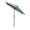 Sapphtopaz 9Ft Patio Umbrella Beach Umbrella Outdoor Waterproof Umbrella with Crank and Push Button Tilt for Garden, Pool, Backyard - 3 of 4