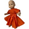 Doll Clothes Superstore Orange Party Dress Fits 14-15 Inch Baby Dolls - 3 of 4