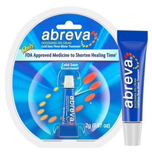 Abreva Docosanol 10% Cream Cold Sore/Fever Blister Treatment Tube - 1 of 4