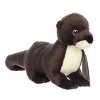 Aurora Medium Eco Softies River Otter Eco Nation Eco-Friendly Stuffed Animal Brown 9.5" - 3 of 4