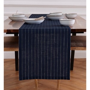 Solino Home Linen Striped Table Runner | Pinstripe - 1 of 4