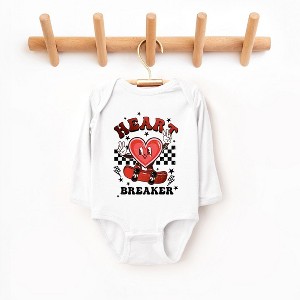 The Juniper Shop Heart Breaker Skater Baby Long Sleeve Bodysuit - 1 of 3