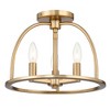 Crystorama Lighting Abbott 3 - Light Flush Mount in  Vibrant Gold - 4 of 4