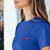 Dalix Pixel Heart Embroidered Lightweight Relaxed Jersey Tee Summer Cute Love Womens - 4 of 4