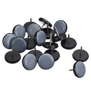 Unique Bargains Nail-on Round Chair Leg Protectors for Carpet Hardwood Floors - 1 of 4