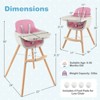 Infans 6-in-1 Baby Wooden Highchair/Toddler Chair with Removable Tray, 5-Point Harness, Convertible High Chair for Babies and Toddlers - 2 of 4