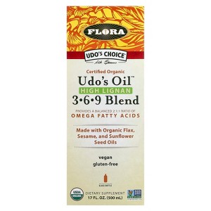 Flora Udo's Choice, Certified Organic Udo's Oil, High Lignan 3-6-9 Blend, 17 fl oz (500 ml) - 1 of 3