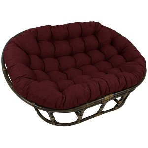 Blazing Needles, 65-inch by 48-inch Solid Outdoor Spun Polyester Double Papasan Cushion - 1 of 1