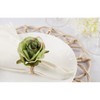 Saro Lifestyle Floral Shape Napkin Rings (Set of 4) - 4 of 4