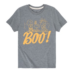 Boys' - Peanuts - Boo Short Sleeve Graphic T-Shirt - 1 of 4