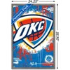 Trends International NBA Oklahoma City Thunder - Maximalist Logo 23 Framed Wall Poster Prints - 3 of 4