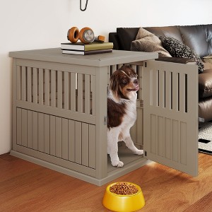 Photo inspiration: 30Inch Plastic Dog Crate For Small And Medium Dogs Indoor Photo Inspiration