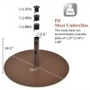 Costway 10ft Patio Umbrella Outdoor W/ 59 LBS Heavy-Duty Round Umbrella Stand - 4 of 4