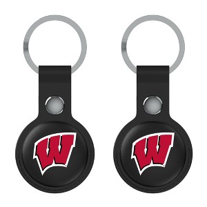 Keyscaper NCAA Big Ten Universities Insignia Black Airtag Holder 2-Pack - 1 of 4