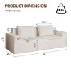 CENGHU Modern Single Sofa Bean Bag Chair with High-Density Foam Lazy Sofa Couch for Home, Apartment, Living room - 2 of 4