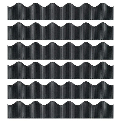 Juvale 2-Rolls Blue Bulletin Board Scalloped Border Decoration for  Classroom, 2 Inches x 50 Feet