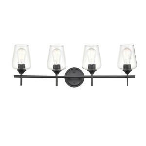 Millennium Lighting Ashford 4 - Light Vanity in  Matte Black - 1 of 2
