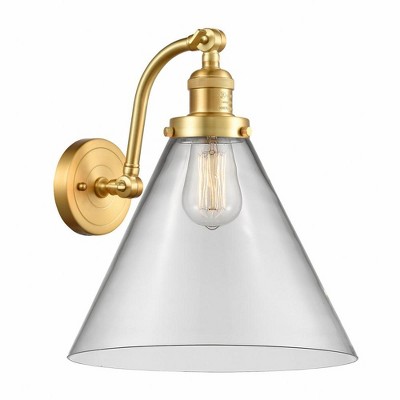 Cone - 1 Light Wall Sconce In Industrial Style-14 Inches Tall and 12 Inches Wide