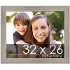 PosterPalooza | 32x26 Wide Barnwood Picture Frame, UV Acrylic, 6 Finishes - Grey, Brown, White, and Black - 2 of 4