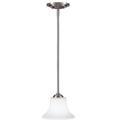 Generation Lighting Barrington 1 light Brushed Steel Pendant P1117BS