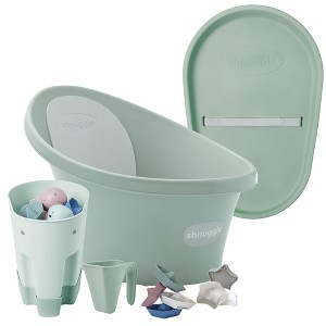 Shnuggle Bath & Change Bundle: Baby Bath & Changing Bundle + Accessories - 6-Piece Set for Cozy Bath & Diaper Time - 1 of 4