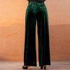 Women's Luxurious Velvet Wide-Leg Pants for Sophisticated Evenings - Cupshe - 4 of 4