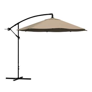 Nature Spring 10 Ft Cantilever Offset Patio Umbrella - Backyard Shade with Crank for Outdoor Furniture or Pool