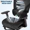Ergonomic Mesh Office Chair with Footrest,Adjustable Armrests, Dynamic Lumbar Support,High Back Design,Desk Chair for Home Office - 2 of 4