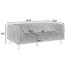 LAOTIES Modern Pet Sofa,Comfortable Dog Couch with Backrest And Armrests for Small And Medium Dogs - 4 of 4