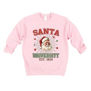 Simply Sage Market Women's Graphic Sweatshirt Santa University Stars - 1 of 4