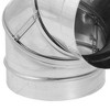 DuraVent DuraBlack 6-Inch Diameter Stainless Steel Single Wall Wood Burning Stove 90 Degree Elbow Pipe Connector to Vent Smoke and Exhaust, Silver - 3 of 4