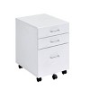 NicBex Mobile File Cabinet with Wheels,Modern Vertical Filing Cabinets with 3 Drawers ,Office Cabinet for Home, Office - 2 of 4