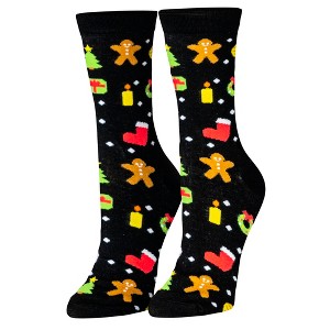 Crazy Socks, Christmas Night, Funny Novelty Socks, Medium - 1 of 1