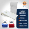 Driveway Games 2 by 4 Foot All Weather Indoor and Outdoor Portable Cornhole Boards with Locking Bag Storage and Bean Bags, White (2 Pack) - 4 of 4