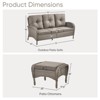 Gymojoy Outdoor 3-Seat Sofa PE Wicker Sofa Patio Sofa Couch - 2 of 4