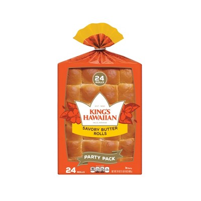 King's Hawaiian Sweet Rolls Savory Butter Sweet Rolls – 24oz/24ct