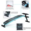 SuperFit Folding Weight Bench Adjustable Sit-up Board Curved Decline Bench BlueRed - 2 of 4