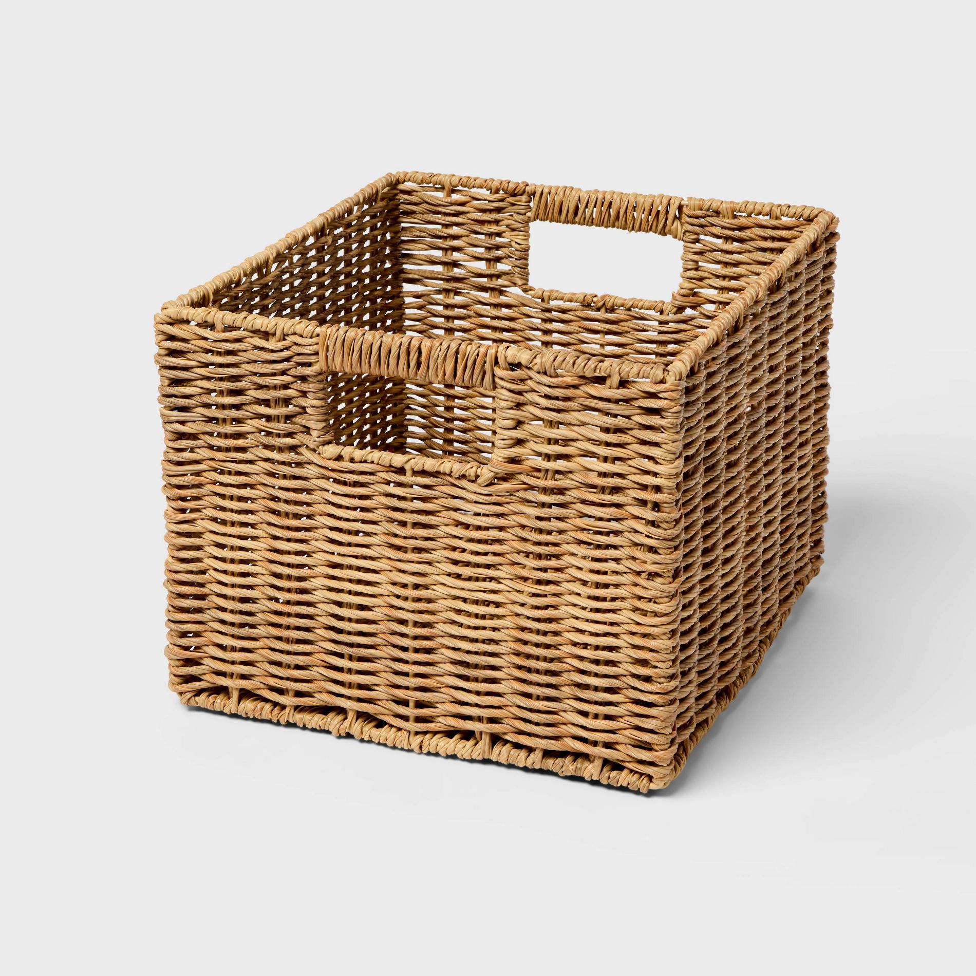 Woven Basket Medium Light Brown - Brightroom™