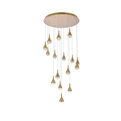 Elegant Lighting Amherst 16 - Light Chandelier in  Satin Gold