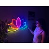 Lotus Flower Metal Neon Sign, Neon Wall Decor, Home Office Decor, Wall Sign, Livingroom Wall Decor, Room Decor Wall Art - 3 of 4
