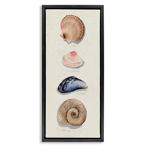 Stupell Industries Traditional Nautical Sea Shells, 11" x 25" - 1 of 4