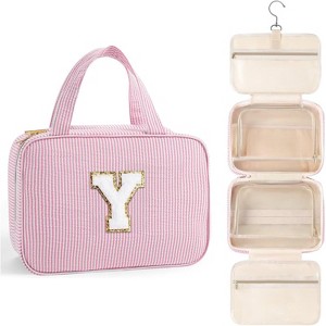 Toiletry Bag Men Hanging Compact Large Travel Initial Makeup for Women Teen - 1 of 4