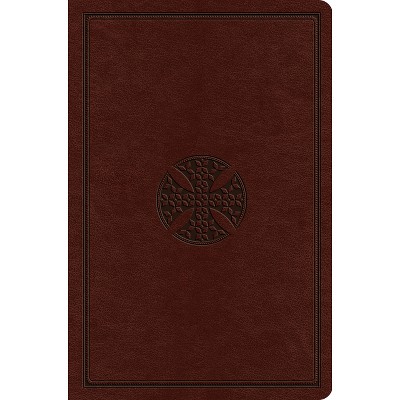 ESV Value Compact Bible (Trutone, Chestnut, Mosaic Cross Design) - (Leather Bound)