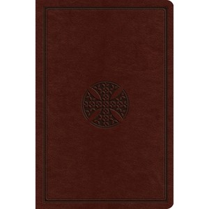 ESV Value Compact Bible (Trutone, Chestnut, Mosaic Cross Design) - (Leather Bound) - 1 of 1