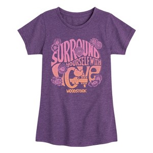 Girls' - Woodstock - Youth Girls Short Sleeve T-Shirt Fitted Short Sleeve Graphic T-Shirt - 1 of 4