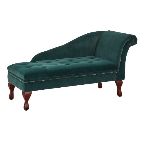 Storage Chaise Emerald Green Buylateral